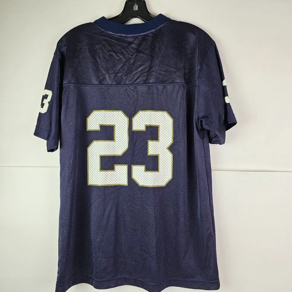Notre Dame Fighting‎ Irish Jersey Youth XL 18 20 Blue #23 Adidas NCAA Football